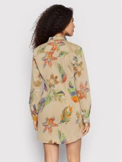 Desigual Γυναίκες Φορέματα σε Στυλ Πουκάμισο & Σεμιζιέ Φόρεμα πουκάμισο Budapest 22SWVN03 Μπεζ Regular Fit -Εξοδος Desigual Κατάστημα unnamed file 3857