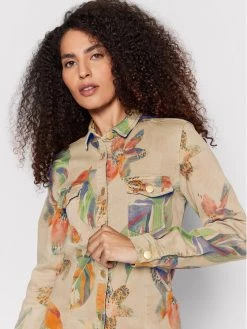 Desigual Γυναίκες Φορέματα σε Στυλ Πουκάμισο & Σεμιζιέ Φόρεμα πουκάμισο Budapest 22SWVN03 Μπεζ Regular Fit -Εξοδος Desigual Κατάστημα unnamed file 3858