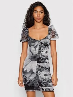 Desigual Γυναίκες Κοκτέιλ Φορέματα Φόρεμα κοκτέιλ MONSIEUR CHRISTIAN LACROIX Marsella 22SWVK45 Γκρι Slim Fit