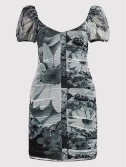 Desigual Γυναίκες Κοκτέιλ Φορέματα Φόρεμα κοκτέιλ MONSIEUR CHRISTIAN LACROIX Marsella 22SWVK45 Γκρι Slim Fit -Εξοδος Desigual Κατάστημα unnamed file 3869