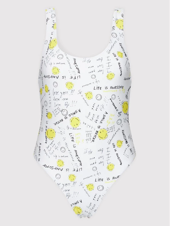 Desigual Γυναίκες Ολόσωμα Μαγιό Μαγιό SMILEY Cortazar 22SWMK24 Λευκό 7 Desigual Γυναίκες Ολόσωμα Μαγιό Μαγιό SMILEY Cortazar 22SWMK24 Λευκό - Image 5