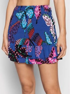Desigual Γυναίκες Φούστα Mini Dolores 22SWMW29 Μπλε Slim Fit
