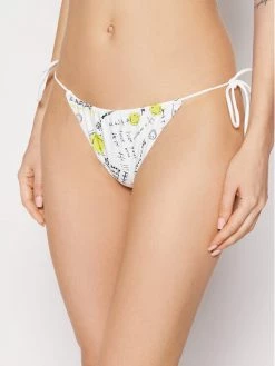 Desigual Γυναίκες Μπικίνι κάτω μέρος SMILEY Bambu II 22SWMK26 Λευκό