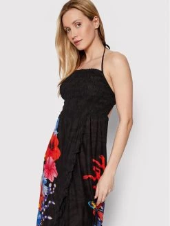 Desigual Γυναίκες Καλοκαιρινά Φορέματα Φόρεμα καλοκαιρινό Pomelo 22SWMW20 Μαύρο Regular Fit -Εξοδος Desigual Κατάστημα unnamed file 3981