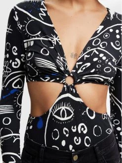 Desigual Γυναίκες Κορμάκια κορμάκι 22WWQK06 Μαύρο Slim Fit -Εξοδος Desigual Κατάστημα unnamed file 399