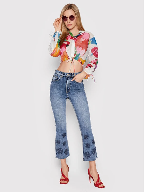 Desigual Γυναίκες Straight Leg Τζιν Cala 22SWDD25 Σκούρο μπλε Cropp Flare Fit 4 Desigual Γυναίκες Straight Leg Τζιν Cala 22SWDD25 Σκούρο μπλε Cropp Flare Fit - Image 2