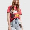 Desigual Γυναίκες T-shirts T-Shirt DISNEY To Meet U Mickey 22WWTK80 Κόκκινο Regular Fit -Εξοδος Desigual Κατάστημα unnamed file 401