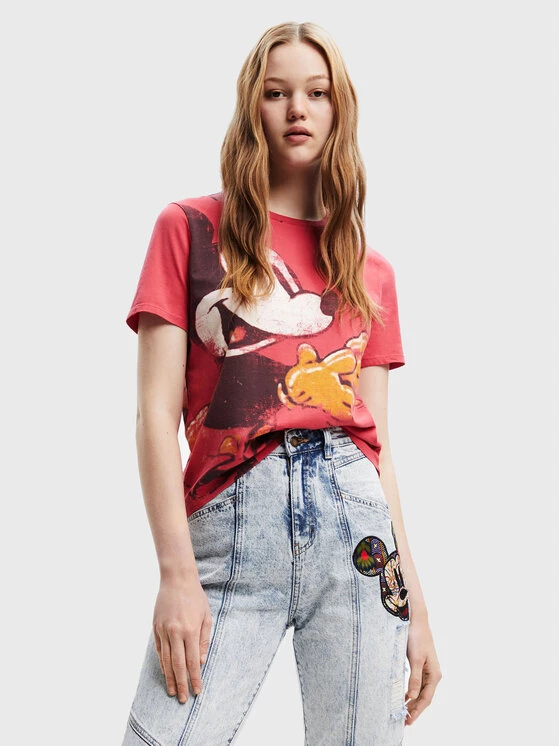 Desigual Γυναίκες T-shirts T-Shirt DISNEY To Meet U Mickey 22WWTK80 Κόκκινο Regular Fit 3 Desigual Γυναίκες T-shirts T-Shirt DISNEY To Meet U Mickey 22WWTK80 Κόκκινο Regular Fit