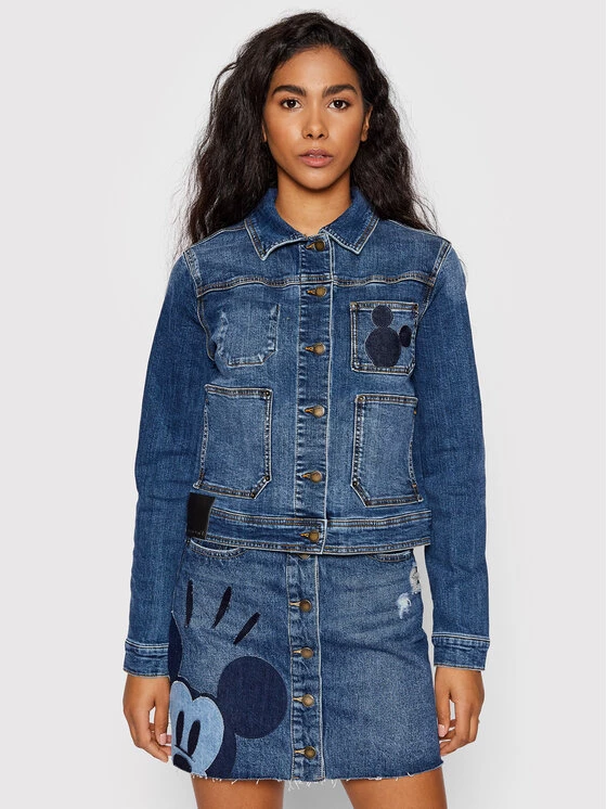 Desigual Γυναίκες Τζιν Μπουφάν Τζιν μπουφάν DISNEY My Mickey 22SWED16 Σκούρο μπλε Regular Fit 3 Desigual Γυναίκες Τζιν Μπουφάν Τζιν μπουφάν DISNEY My Mickey 22SWED16 Σκούρο μπλε Regular Fit