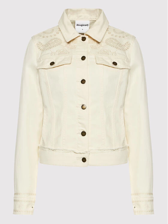 Desigual Γυναίκες Τζιν Μπουφάν Τζιν μπουφάν Santa Monica 22SWED09 Μπεζ Regular Fit 8 Desigual Γυναίκες Τζιν Μπουφάν Τζιν μπουφάν Santa Monica 22SWED09 Μπεζ Regular Fit - Image 6