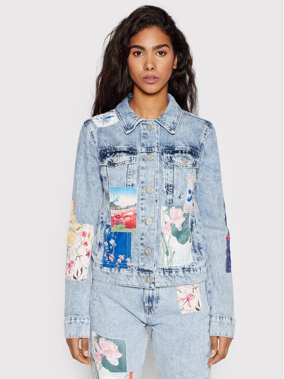 Desigual Γυναίκες Τζιν Μπουφάν Τζιν μπουφάν Los Angeles 22SWED02 Μπλε Slim Fit 3 Desigual Γυναίκες Τζιν Μπουφάν Τζιν μπουφάν Los Angeles 22SWED02 Μπλε Slim Fit