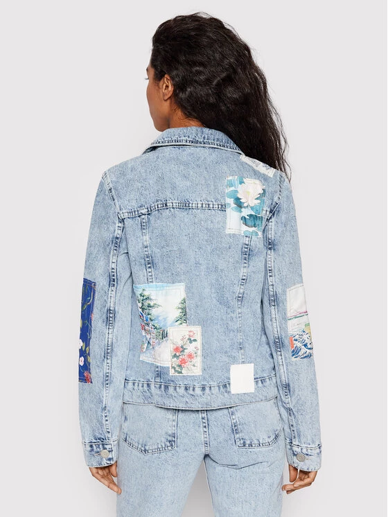 Desigual Γυναίκες Τζιν Μπουφάν Τζιν μπουφάν Los Angeles 22SWED02 Μπλε Slim Fit 5 Desigual Γυναίκες Τζιν Μπουφάν Τζιν μπουφάν Los Angeles 22SWED02 Μπλε Slim Fit - Image 3