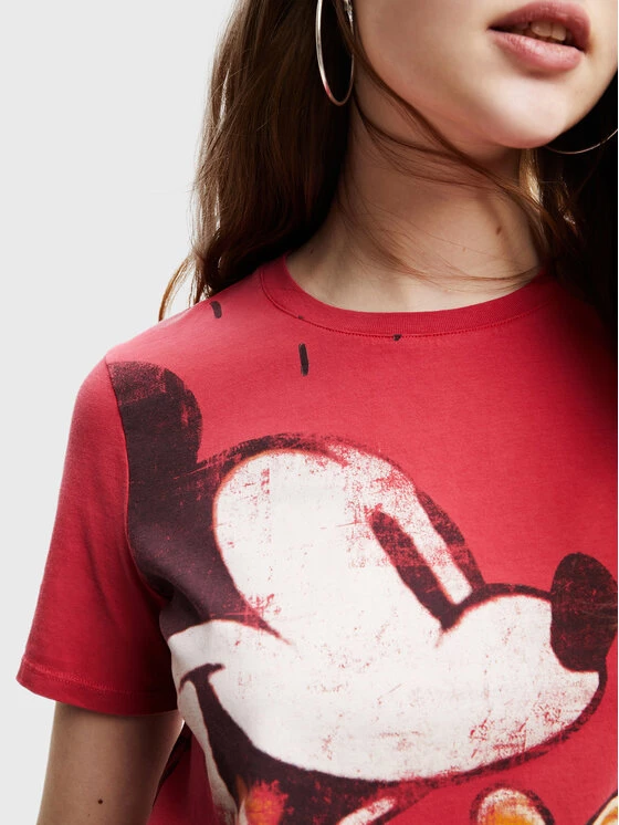 Desigual Γυναίκες T-shirts T-Shirt DISNEY To Meet U Mickey 22WWTK80 Κόκκινο Regular Fit 6 Desigual Γυναίκες T-shirts T-Shirt DISNEY To Meet U Mickey 22WWTK80 Κόκκινο Regular Fit - Image 4