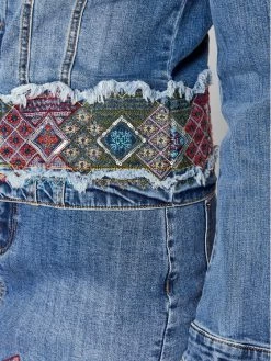 Desigual Γυναίκες Τζιν Μπουφάν Τζιν μπουφάν Bakersfield 22SWED07 Μπλε Regular Fit -Εξοδος Desigual Κατάστημα unnamed file 4041