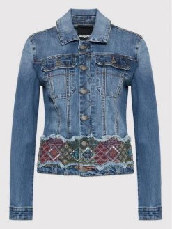 Desigual Γυναίκες Τζιν Μπουφάν Τζιν μπουφάν Bakersfield 22SWED07 Μπλε Regular Fit -Εξοδος Desigual Κατάστημα unnamed file 4043