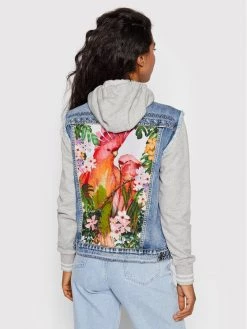 Desigual Γυναίκες Τζιν Μπουφάν Τζιν μπουφάν Olimpia 22SWED31 Σκούρο μπλε Regular Fit -Εξοδος Desigual Κατάστημα unnamed file 4046