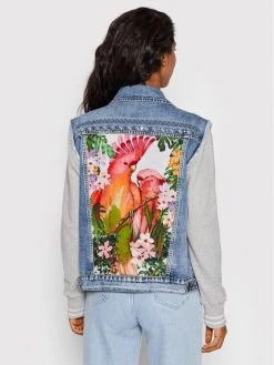 Desigual Γυναίκες Τζιν Μπουφάν Τζιν μπουφάν Olimpia 22SWED31 Σκούρο μπλε Regular Fit -Εξοδος Desigual Κατάστημα unnamed file 4047