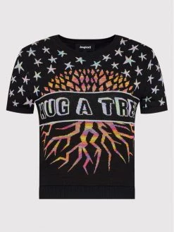 Desigual Γυναίκες Πουλόβερ Hug A Tree 21WWTK54 Μαύρο Regular Fit -Εξοδος Desigual Κατάστημα unnamed file 4104