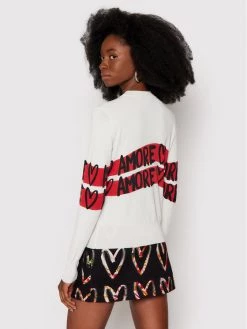 Desigual Γυναίκες Πουλόβερ Amore Amore 21WWJFAN Λευκό Regular Fit -Εξοδος Desigual Κατάστημα unnamed file 4107