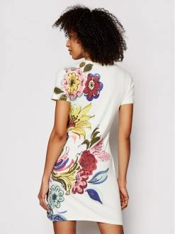 Desigual Γυναίκες Καλοκαιρινά Φορέματα Φόρεμα καλοκαιρινό Alifornia 21SWVK36 Λευκό Slim Fit -Εξοδος Desigual Κατάστημα unnamed file 4120