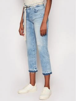 Desigual Γυναίκες Τζιν Pondio 21SWDD46 Μπλε Slim Fit