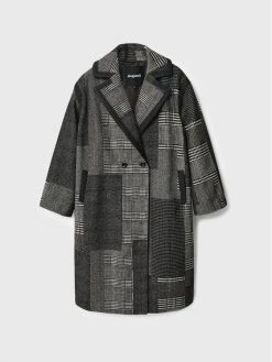 Desigual Γυναίκες Μεταβατικά Παλτά Μάλλινο παλτό Budapest 22WWEWA0 Μαύρο Oversize -Εξοδος Desigual Κατάστημα unnamed file 43