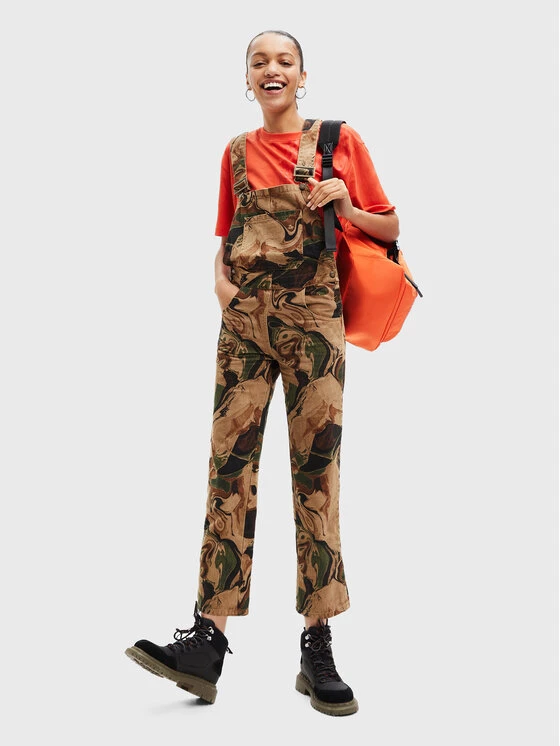 Desigual Γυναίκες Straight Leg Σαλοπέτα Fluidos 22WWPN19 Καφέ Regular Fit 4 Desigual Γυναίκες Straight Leg Σαλοπέτα Fluidos 22WWPN19 Καφέ Regular Fit - Image 2