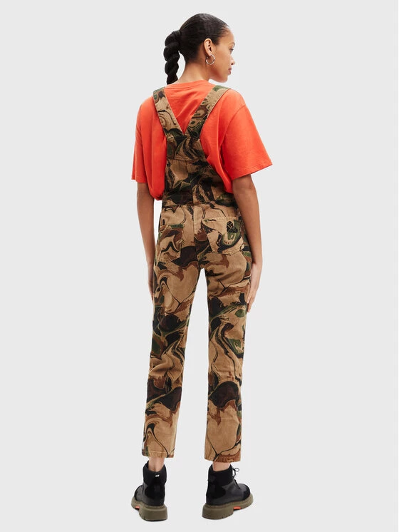 Desigual Γυναίκες Straight Leg Σαλοπέτα Fluidos 22WWPN19 Καφέ Regular Fit 5 Desigual Γυναίκες Straight Leg Σαλοπέτα Fluidos 22WWPN19 Καφέ Regular Fit - Image 3