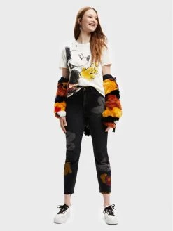 Desigual Γυναίκες T-shirts T-Shirt DISNEY Mickey 22WWTK80 Λευκό Regular Fit -Εξοδος Desigual Κατάστημα unnamed file 442