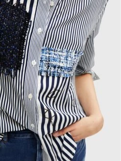 Desigual Γυναίκες Casual Πουκάμισα Πουκάμισο Marta 22WWCW37 Σκούρο μπλε Regular Fit -Εξοδος Desigual Κατάστημα unnamed file 449