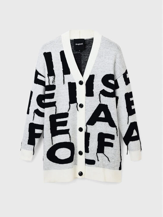 Desigual Γυναίκες Ζακέτες Ζακέτα Ivet 22WWJFAE Γκρι Oversize 7 Desigual Γυναίκες Ζακέτες Ζακέτα Ivet 22WWJFAE Γκρι Oversize - Image 5