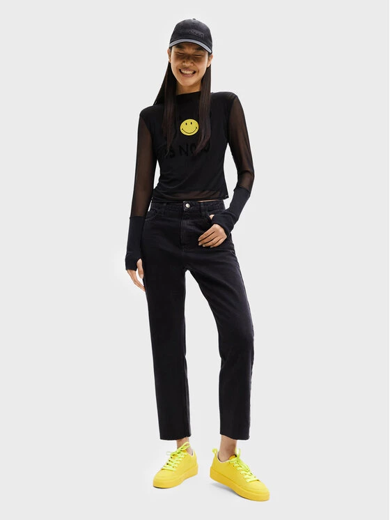 Desigual Γυναίκες Straight Leg Τζιν 22WWDD64 Μαύρο Straight Fit 4 Desigual Γυναίκες Straight Leg Τζιν 22WWDD64 Μαύρο Straight Fit - Image 2