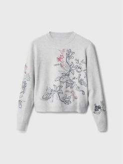 Desigual Γυναίκες Πουλόβερ Laia 22WWJFAF Γκρι Relaxed Fit -Εξοδος Desigual Κατάστημα unnamed file 505