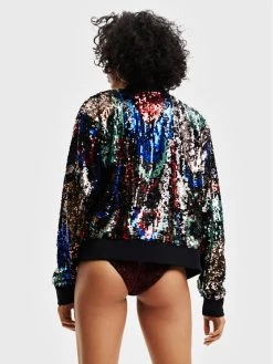 Desigual Γυναίκες Μπουφάν Bomber Μπόμπερ μπουφάν Sequin 22WWEWB8 Έγχρωμο Regular Fit -Εξοδος Desigual Κατάστημα unnamed file 51