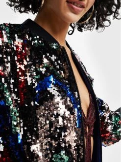 Desigual Γυναίκες Μπουφάν Bomber Μπόμπερ μπουφάν Sequin 22WWEWB8 Έγχρωμο Regular Fit -Εξοδος Desigual Κατάστημα unnamed file 52