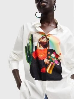 Desigual Γυναίκες Casual Πουκάμισα Πουκάμισο Kim 22WWCW15 Λευκό Oversize 9 Desigual Γυναίκες Casual Πουκάμισα Πουκάμισο Kim 22WWCW15 Λευκό Oversize -Εξοδος Desigual Κατάστημα unnamed file 523