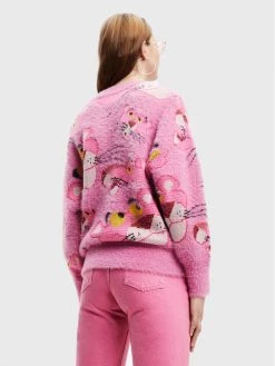 Desigual Γυναίκες Πουλόβερ PINK PANTHER 22WWJF59 Ροζ Oversize -Εξοδος Desigual Κατάστημα unnamed file 533