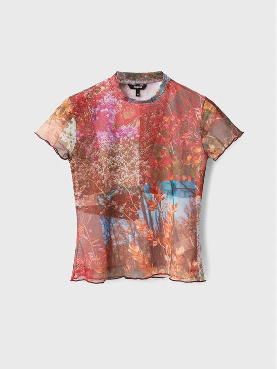 Desigual Γυναίκες Μπλουζάκια Μπλουζάκι Bora 22WWTK10 Έγχρωμο Slim Fit 7 Desigual Γυναίκες Μπλουζάκια Μπλουζάκι Bora 22WWTK10 Έγχρωμο Slim Fit - Image 5