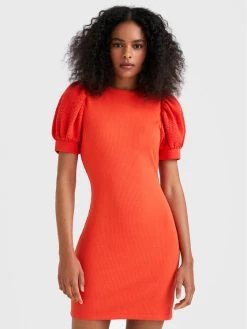 Desigual Γυναίκες Καθημερινά Φορέματα Φόρεμα καθημερινό Valentina 22WWVK78 Κόκκινο Slim Fit