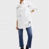 Desigual Γυναίκες Casual Πουκάμισα Πουκάμισο Liz 22WWCW18 Λευκό Oversize -Εξοδος Desigual Κατάστημα unnamed file 546