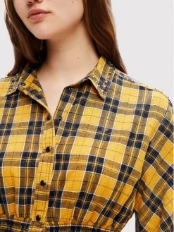 Desigual Γυναίκες Φορέματα σε Στυλ Πουκάμισο & Σεμιζιέ Φόρεμα πουκάμισο Verona 22WWVW69 Κίτρινο Regular Fit -Εξοδος Desigual Κατάστημα unnamed file 554