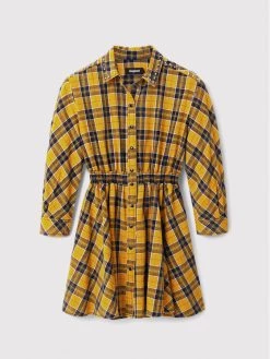 Desigual Γυναίκες Φορέματα σε Στυλ Πουκάμισο & Σεμιζιέ Φόρεμα πουκάμισο Verona 22WWVW69 Κίτρινο Regular Fit -Εξοδος Desigual Κατάστημα unnamed file 555