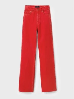 Desigual Γυναίκες Wide Leg Τζιν Lluisa 22WWDD12 Κόκκινο Relaxed Fit -Εξοδος Desigual Κατάστημα unnamed file 565