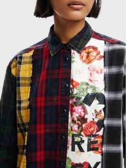 Desigual Γυναίκες Casual Πουκάμισα Πουκάμισο Jane 22WWCW13 Έγχρωμο Oversize -Εξοδος Desigual Κατάστημα unnamed file 569