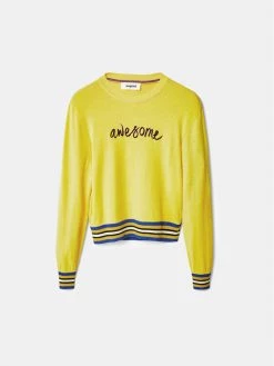 Desigual Γυναίκες Πουλόβερ Mara 22WWJF15 Κίτρινο Regular Fit -Εξοδος Desigual Κατάστημα unnamed file 580