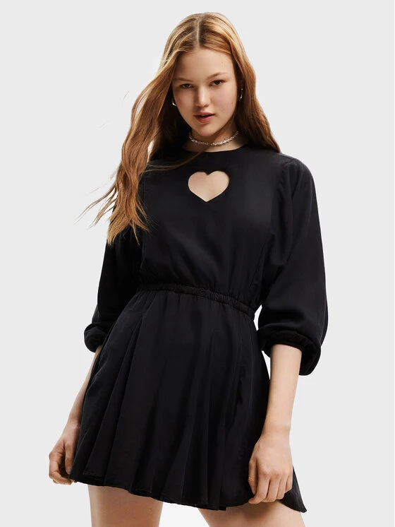 Desigual Γυναίκες Καθημερινά Φορέματα Φόρεμα καθημερινό Frida 22WWVW31 Μαύρο Regular Fit 3 Desigual Γυναίκες Καθημερινά Φορέματα Φόρεμα καθημερινό Frida 22WWVW31 Μαύρο Regular Fit