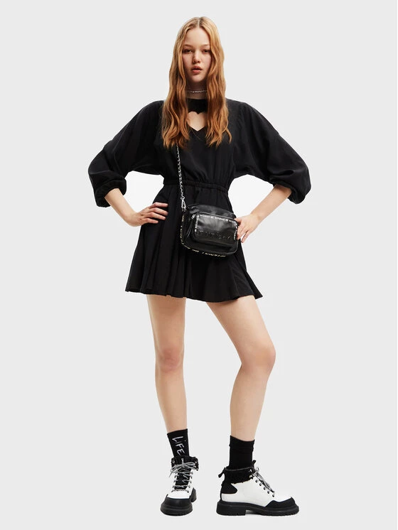 Desigual Γυναίκες Καθημερινά Φορέματα Φόρεμα καθημερινό Frida 22WWVW31 Μαύρο Regular Fit 4 Desigual Γυναίκες Καθημερινά Φορέματα Φόρεμα καθημερινό Frida 22WWVW31 Μαύρο Regular Fit - Image 2