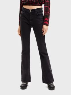 Desigual Γυναίκες Bootcut Τζιν Mia 22WWDD53 Μαύρο Flare Fit