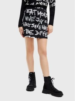 Desigual Γυναίκες Φούστες Pencil Φούστα Pencil Lea 22WWFW07 Μαύρο Slim Fit