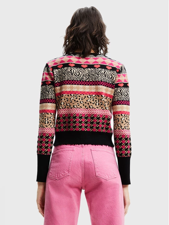 Desigual Γυναίκες Πουλόβερ Aspen 22WWJF72 Ροζ Regular Fit 5 Desigual Γυναίκες Πουλόβερ Aspen 22WWJF72 Ροζ Regular Fit - Image 3